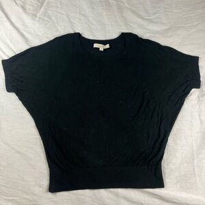 Loft Black Oversized Knit Top